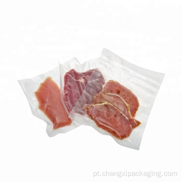Saco de proteção para alimentos com selagem a vácuo transparente